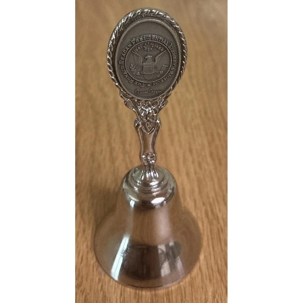 Vintage Bell The Ronald Reagan Presidential Library Museum  Souvenir 4